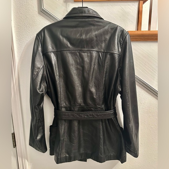 Wilson Black Leather Jacket for Women like new. - Picture 2 of 7